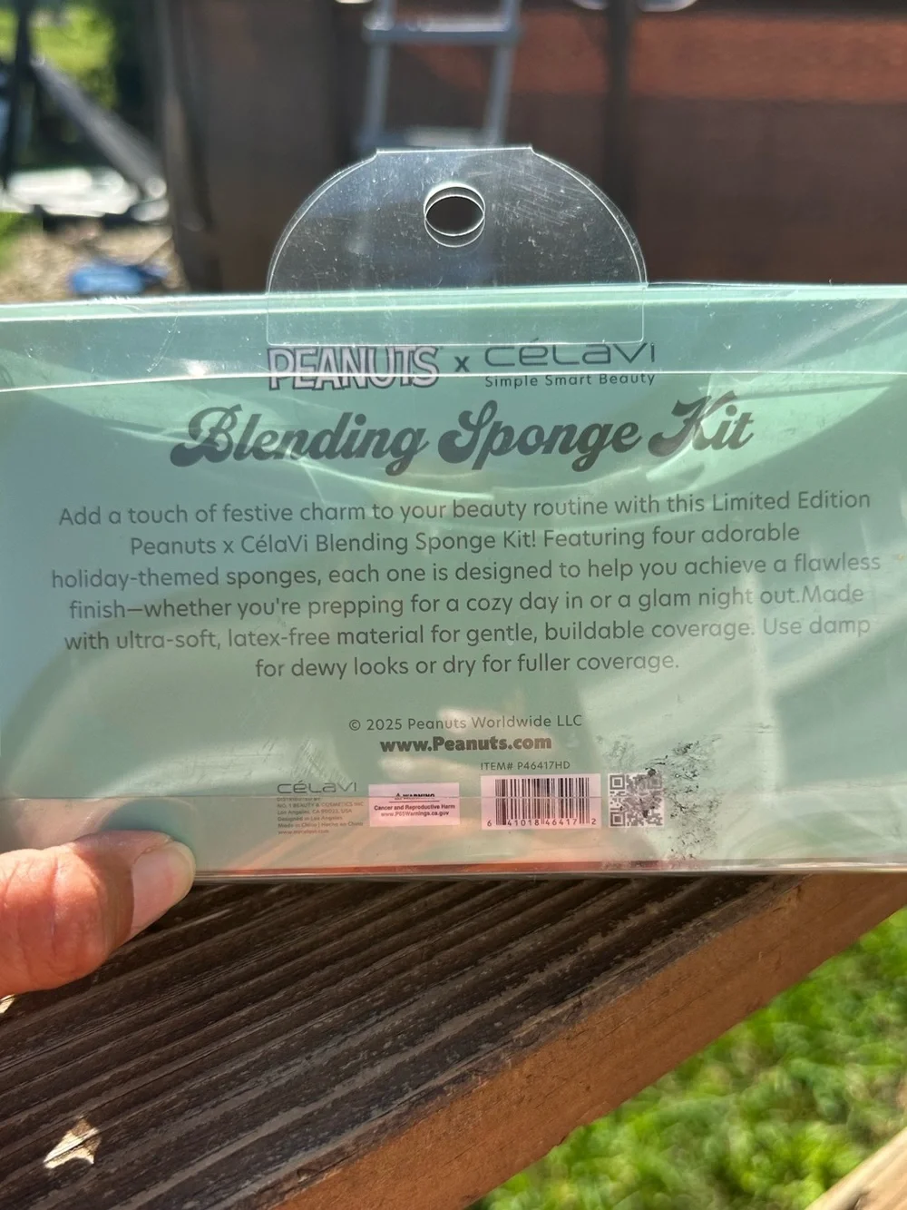 Peanuts x Celavi Peanuts 4 Pc Blending Sponge Kit